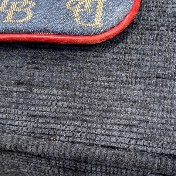 Dooney & Bourke Red and Blue Logo Wristlet - Picture 3 of 9